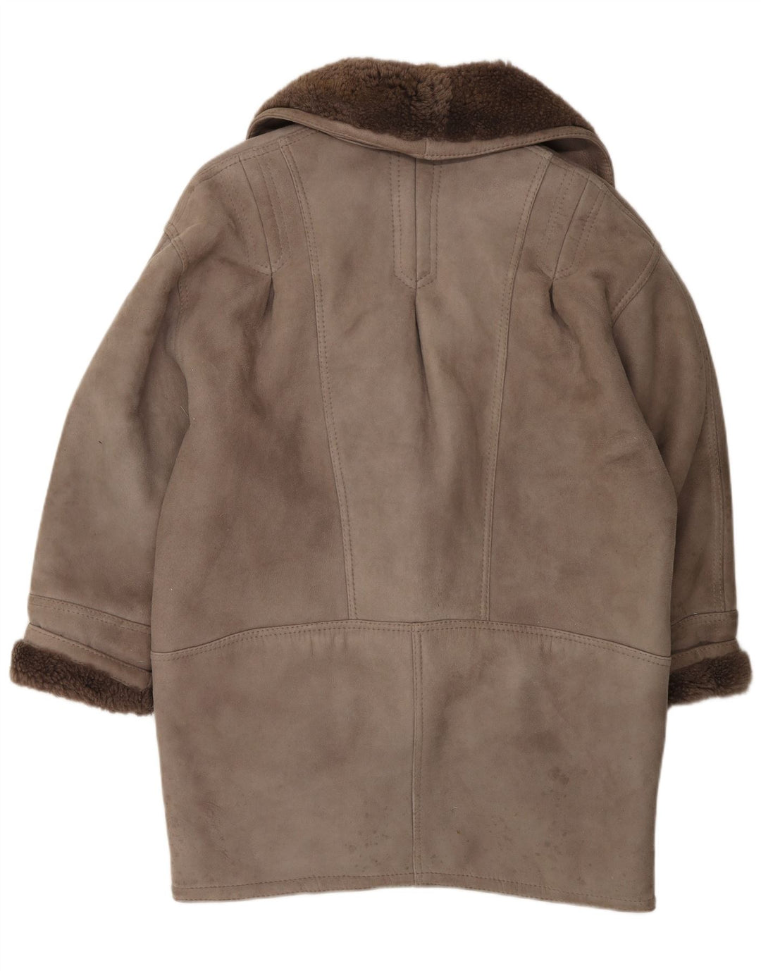 Vintage Γυναικείο Παλτό Shearling IT 46 Large Grey Shearling