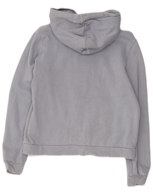Hurley Γυναικείο Γραφικό Hoodie Jumper UK 10 Small Blue Cotton