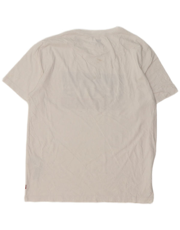 Ανδρικό γραφικό T-Shirt Levi's Top Μεσαίο λευκό βαμβακερό