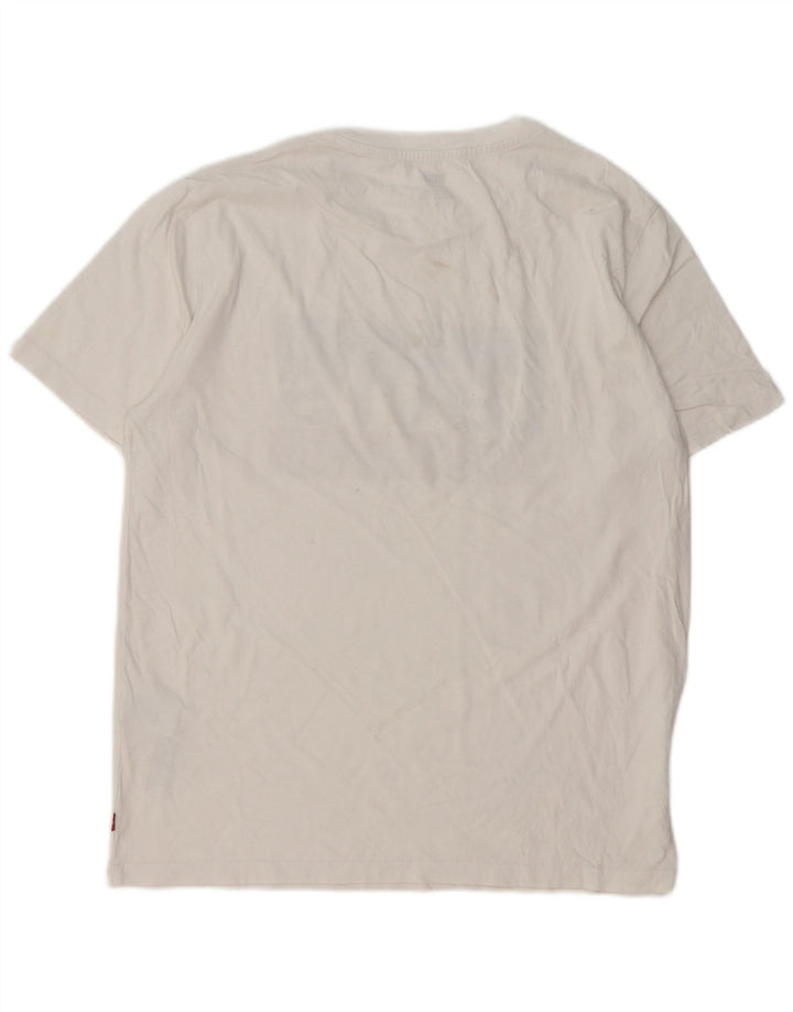Ανδρικό γραφικό T-Shirt Levi's Top Μεσαίο λευκό βαμβακερό