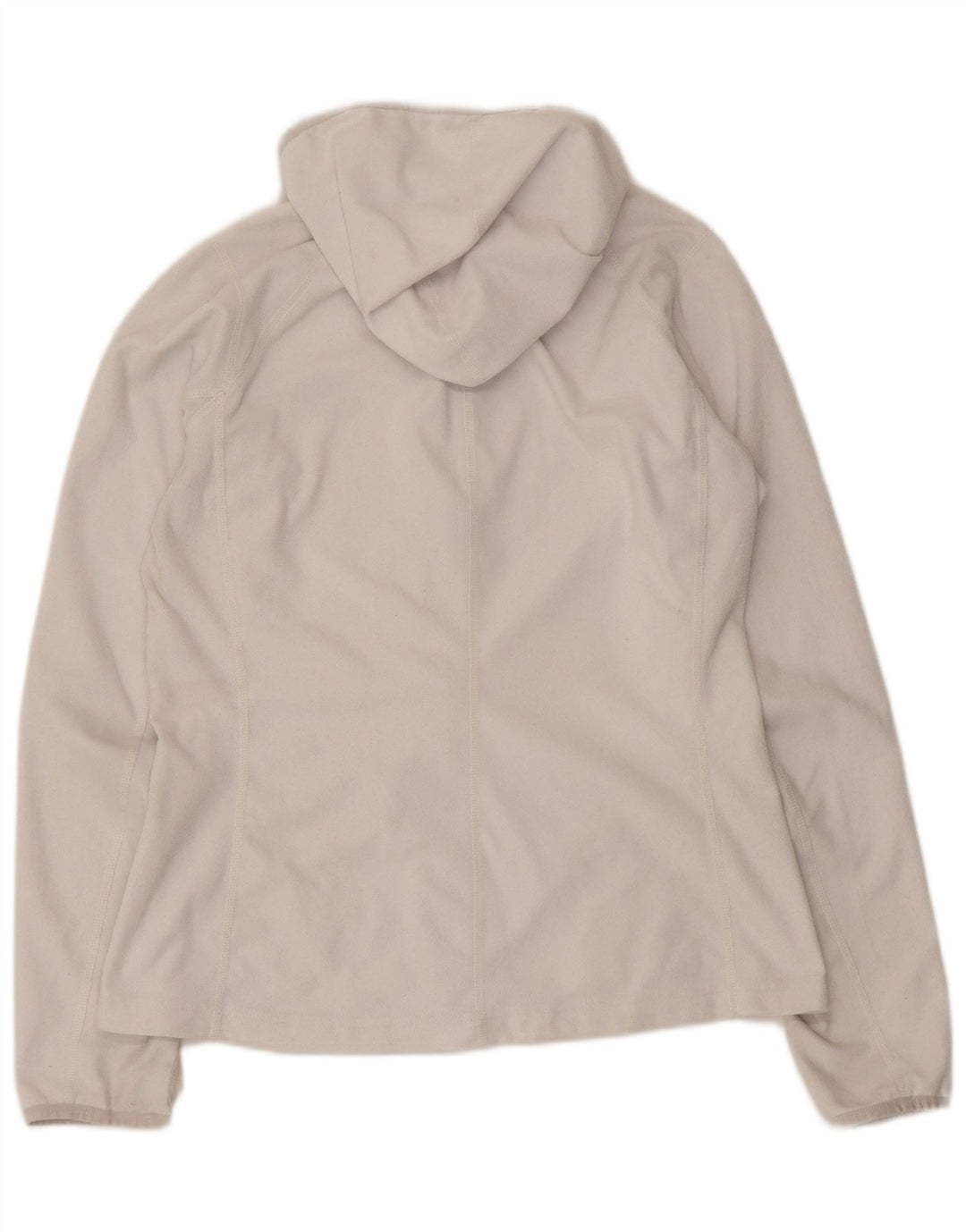 The North Face γυναικείο φλις μπουφάν με κουκούλα UK 12 μεσαίο λευκό πολυεστέρας