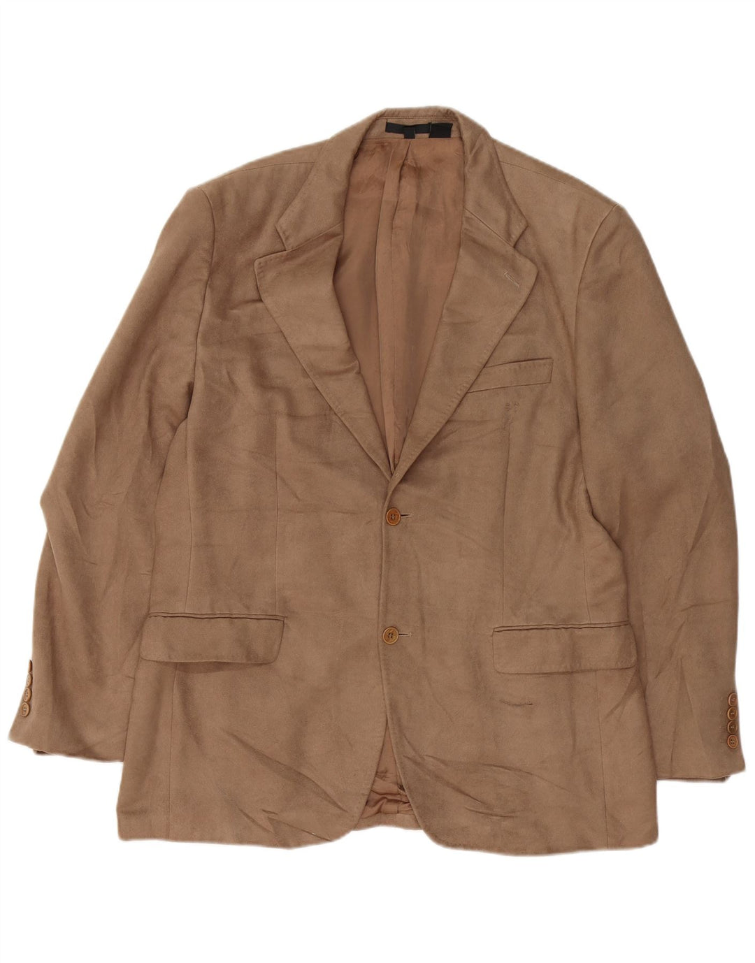 Zara Ανδρικό σακάκι μπλέιζερ με 2 κουμπιά EU 54 XL Beige Polyester