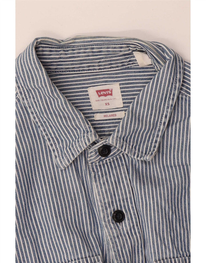 Ανδρικό πουκάμισο Levi's Relaxed Fit XS Blue Pinstripe