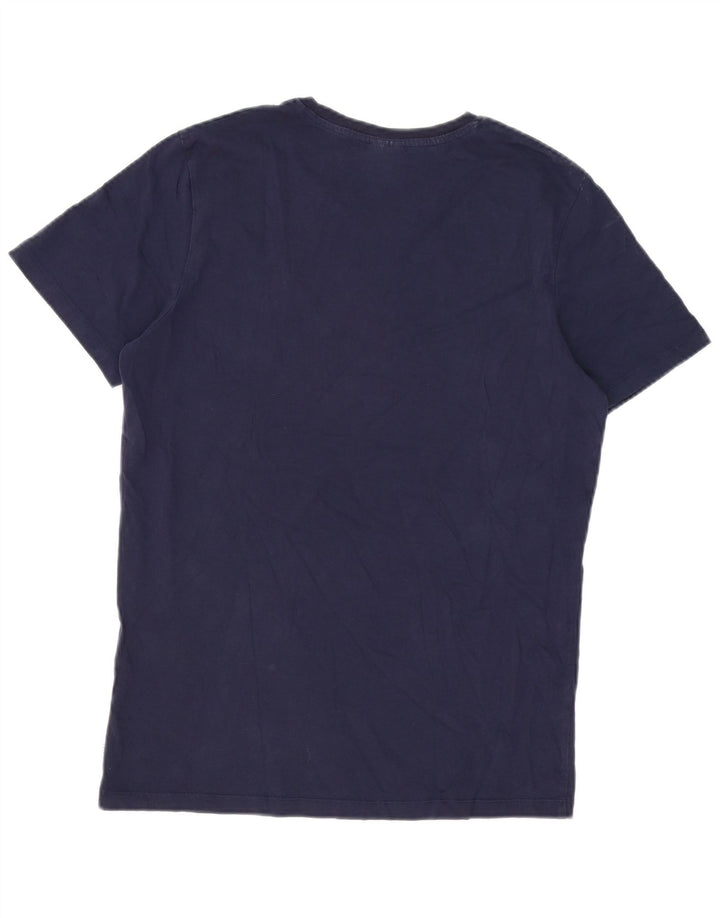 Jack & Jones Ανδρικό T-Shirt Top από μεσαίο ναυτικό μπλε βαμβακερό