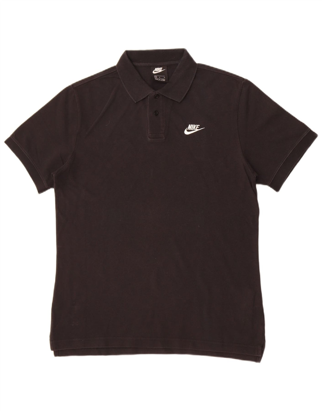 Ανδρικό μπλουζάκι πόλο Nike, μεσαίο μαύρο βαμβακερό
