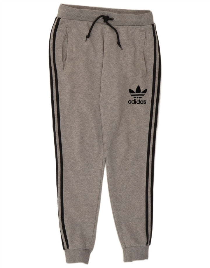 Ανδρική αθλητική φόρμα γραφικών Adidas Παντελόνι Joggers Μεσαίο γκρι βαμβακερό