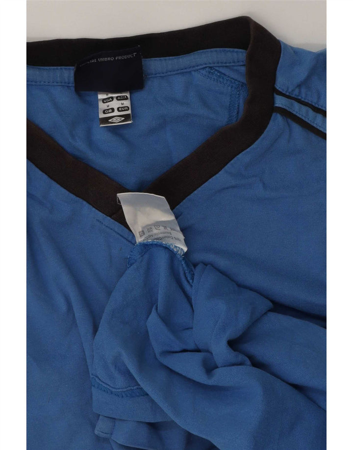Ανδρικό T-Shirt Umbro Τοπ μεσαίο μπλε βαμβακερό