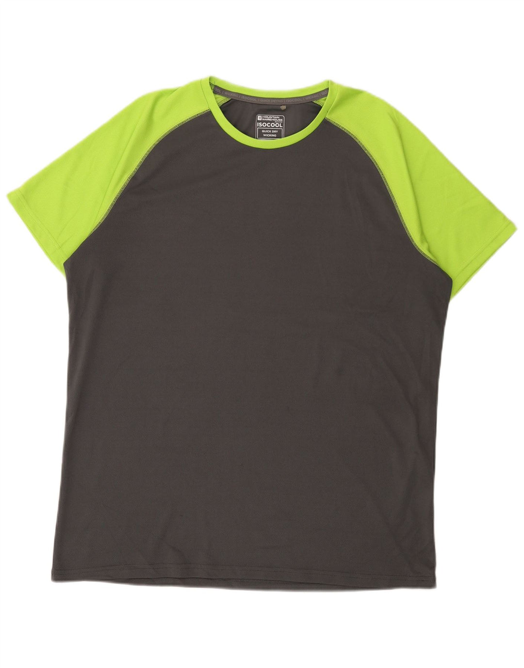 Ανδρικό T-Shirt Mountain Warehouse Top XL Grey Colourblock Polyester