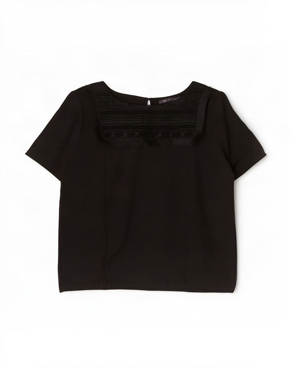 Γυναικεία μπλούζα Marks & Spencer Top UK 14 Large Black Viscose