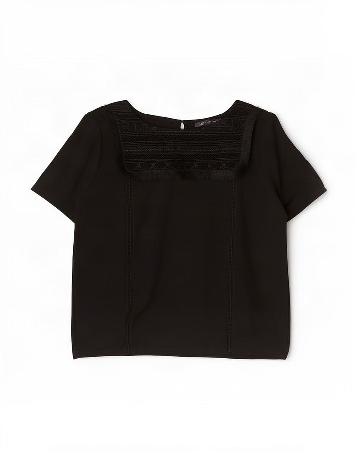 Γυναικεία μπλούζα Marks & Spencer Top UK 14 Large Black Viscose