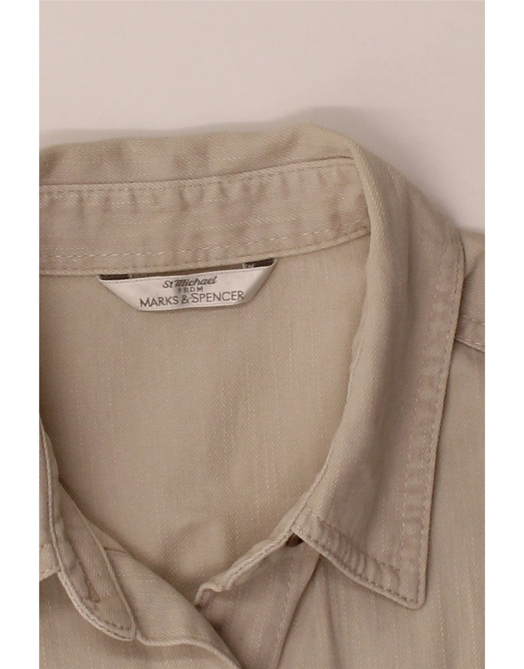 MARKS & SPENCER Womens Short Sleeves Shirt Dress UK 12 Medium Grey