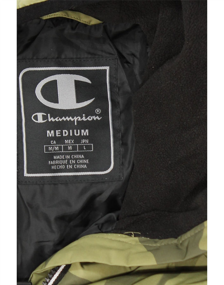Champion Ανδρικό μπουφάν με κουκούλα πουλόβερ UK 38 Medium Khaki Camouflage