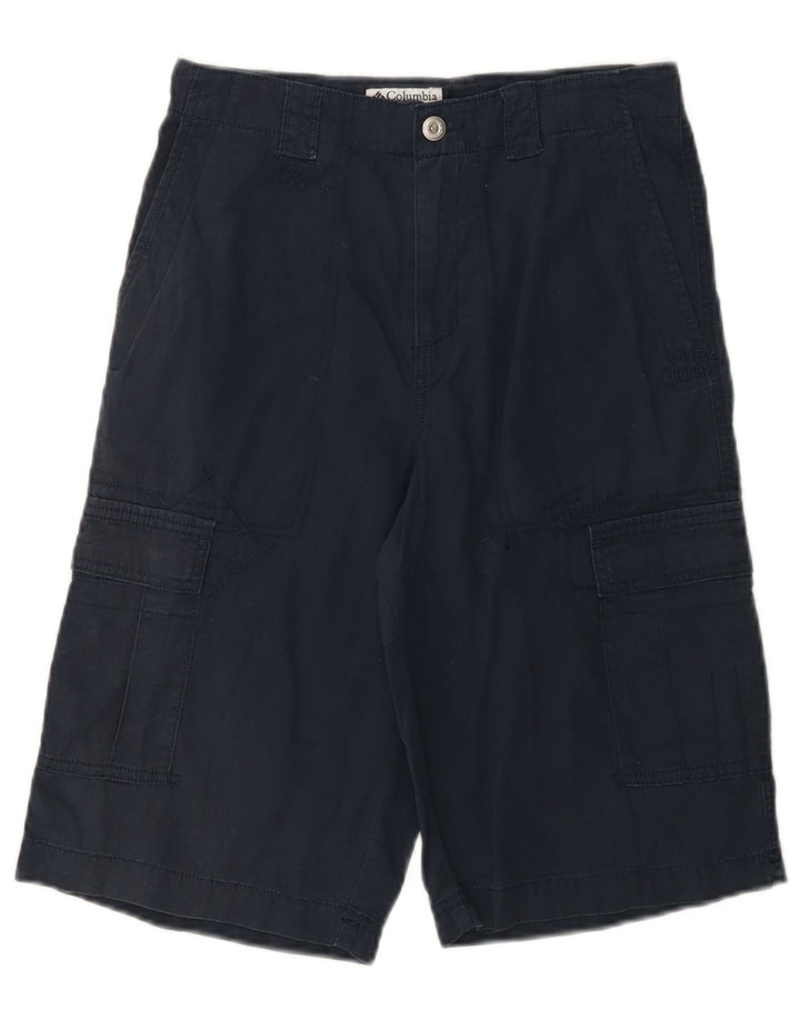 COLUMBIA Boys Cargo σορτς 15-16 ετών W26 Navy Blue Cotton