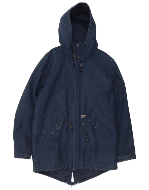 Carhartt Ανδρικό μπουφάν Parka με κουκούλα UK 42 XL Navy Blue Polyester