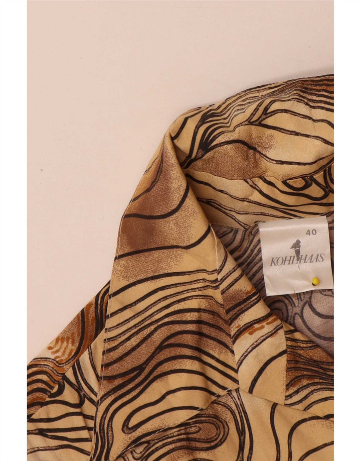 Kohlhaas Γυναικείο Πουκάμισο Μπλούζα EU 40 Medium Brown Tie Dye Viscose