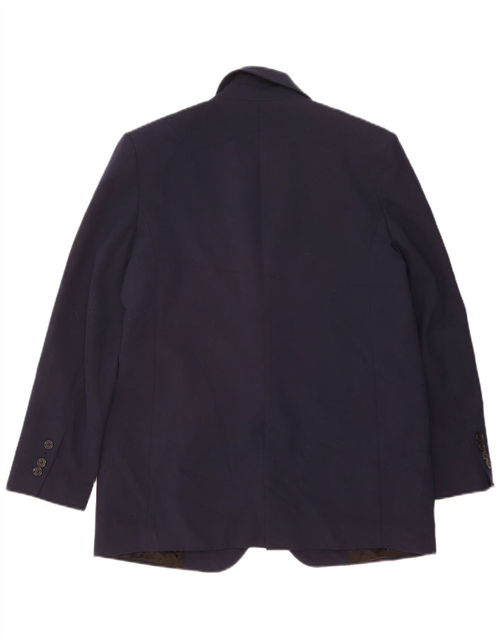 Zara Γυναικείο Μπουφάν με 1 Κουμπί Μπλέιζερ UK 10 Small Navy Blue