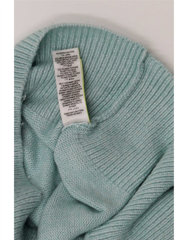 Marks & Spencer Γυναικείο πουλόβερ με λαιμό χελώνα UK 16 μεγάλο τιρκουάζ