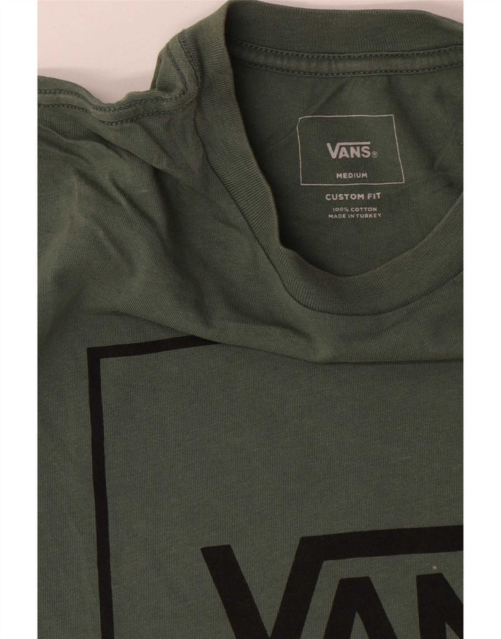 Ανδρικό αντρικό γραφικό μπλουζάκι Vans Τοπ μεσαίο πράσινο βαμβακερό