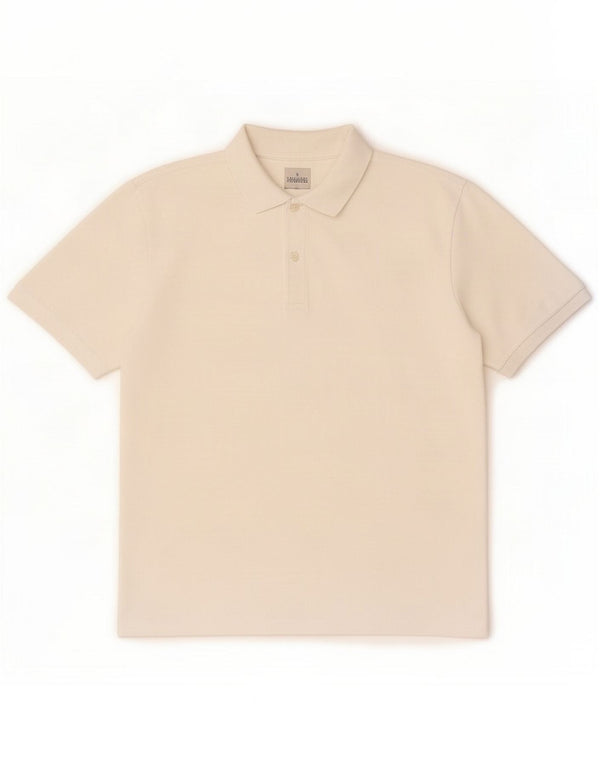 Trussardi Ανδρικό Πόλο Πουκάμισο XL Λευκό βαμβακερό