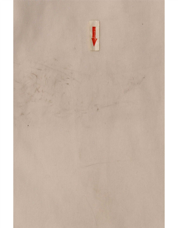Zara Ανδρικό Slim παντελόνι Chino EU 44 Large W34 L30 White Polyester