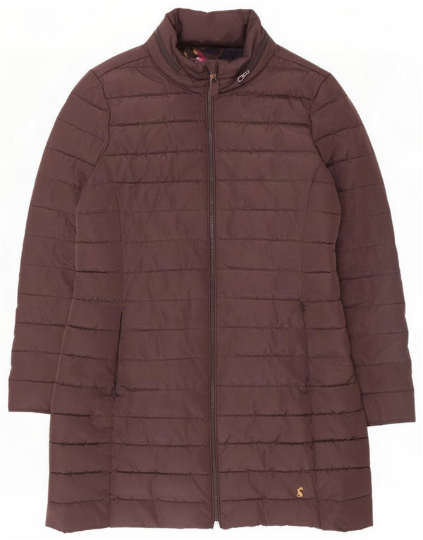 Joules Γυναικείο παλτό με επένδυση UK 14 Large Brown Polyester