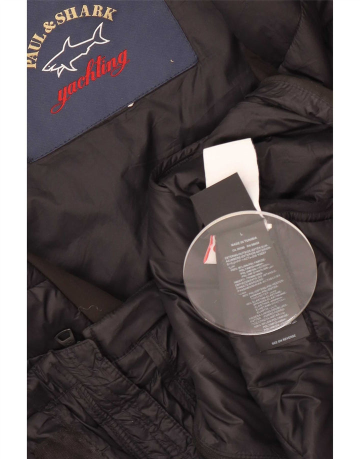 Paul & Shark Mens Yachting Jacket UK 40 Large Black Polyester