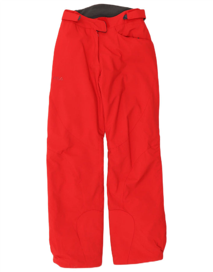 Fila Γυναικείο Παντελόνι Σκι UK 10 Small Red Polyamide