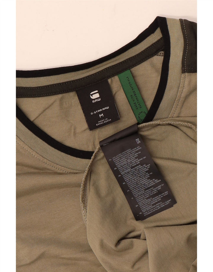 Ανδρικό T-Shirt G-Star Top Medium Khaki Colourblock Βαμβακερό