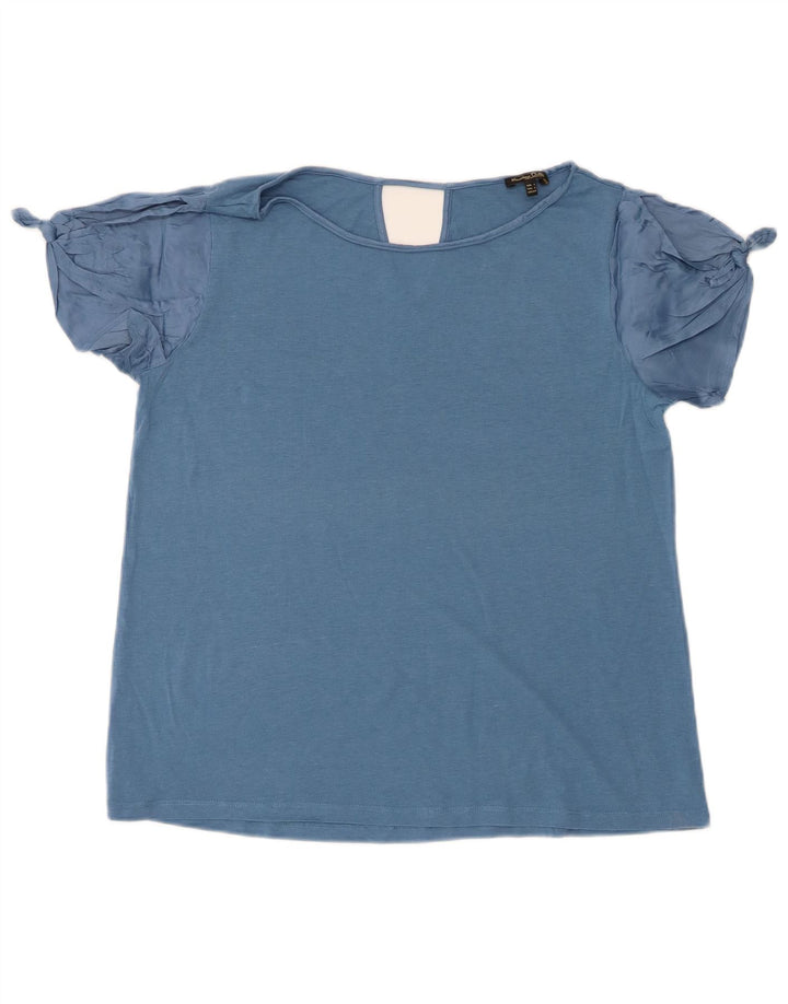 Massimo Dutti Γυναικείο T-Shirt Top UK 14 Large Blue
