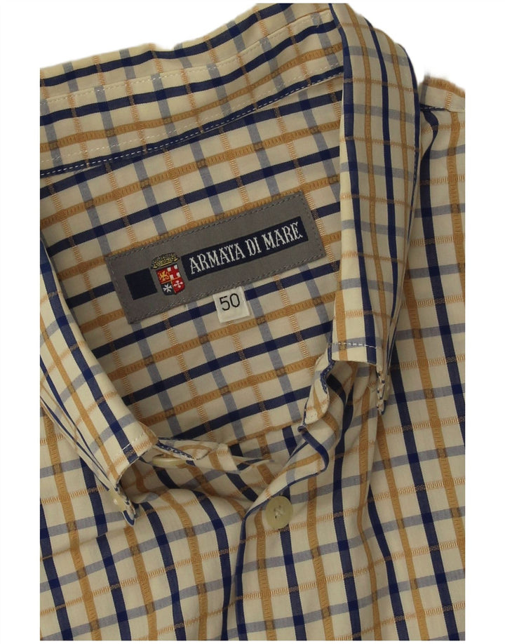 Ανδρικό κοντομάνικο πουκάμισο Armata Di Mare IT 50 μεσαίου μπλε βαμβακερό