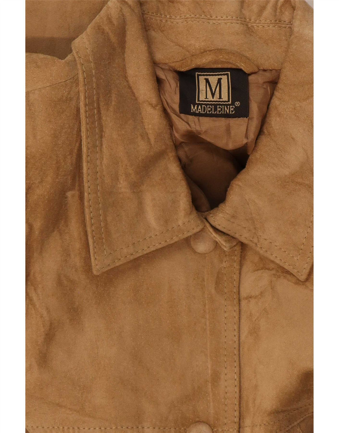 Madeleine Γυναικείο Suede Jacket UK 14 Large Beige Leather