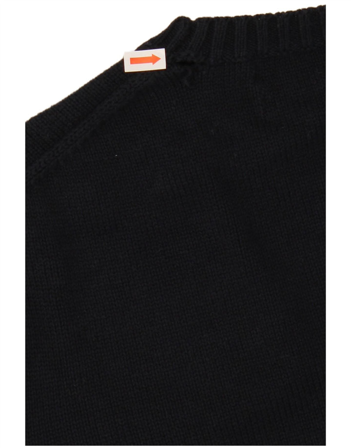 Marks & Spencer Ανδρικό μπλε πουλόβερ με λαιμόκοψη Harbor Crew Small Navy Blue