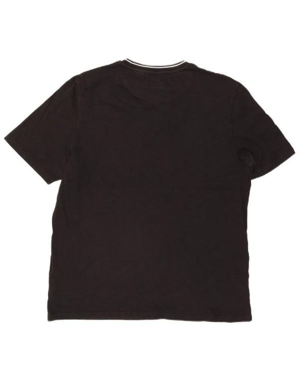 Lyle & Scott Ανδρικό T-Shirt Relaxed Fit Top XL Μαύρο βαμβακερό