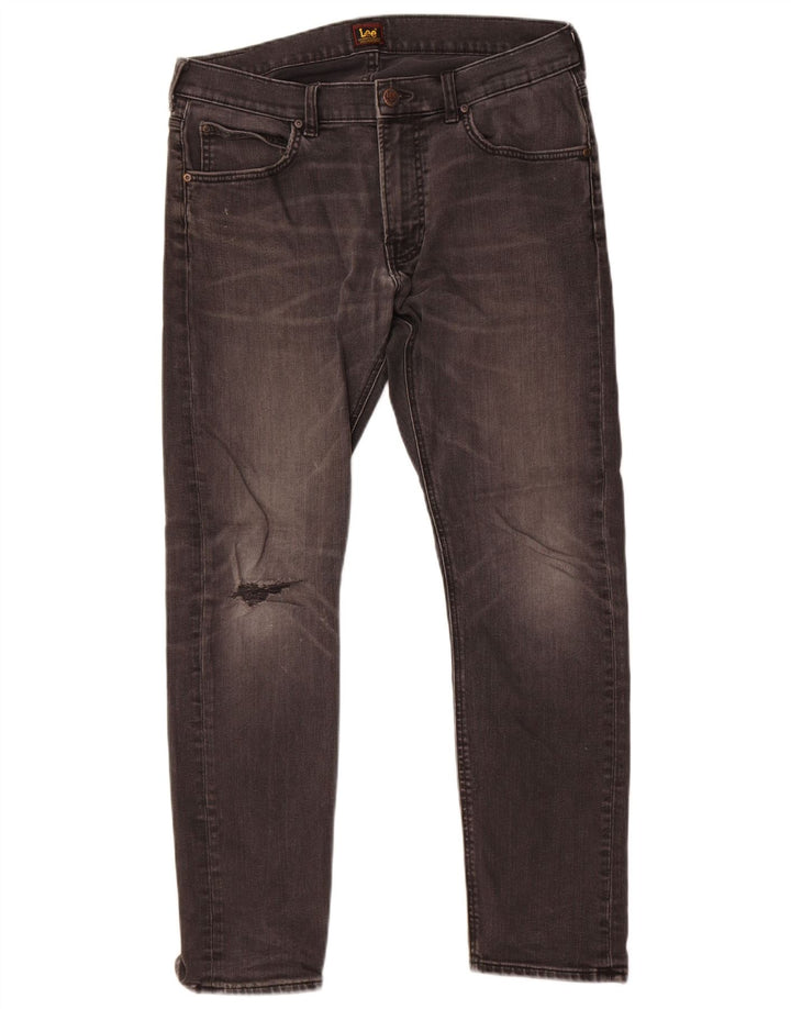 Lee Mens Luke Slim Jeans W32 L30 Γκρι βαμβακερό