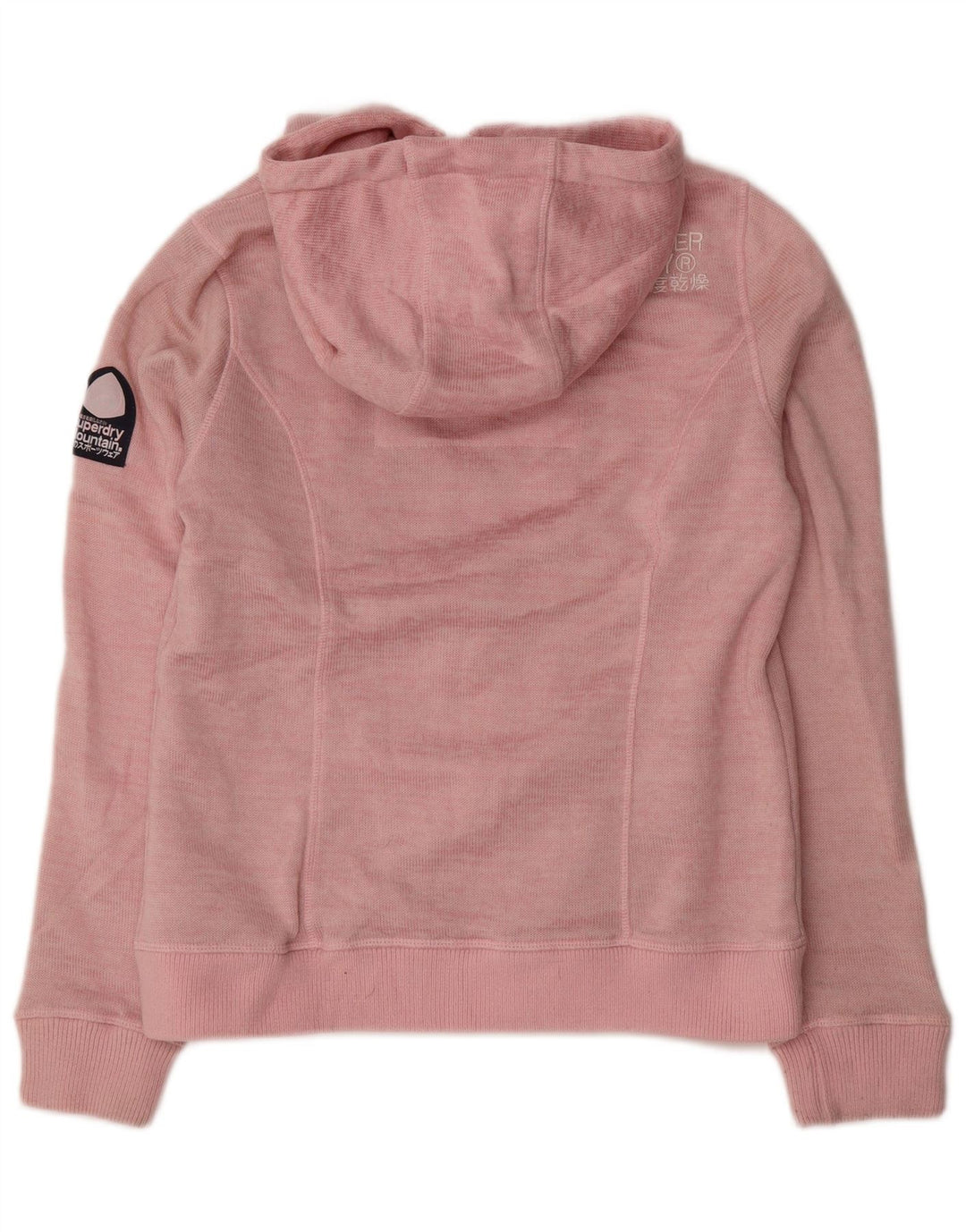 Superdry Γυναικείο πουλόβερ με φερμουάρ UK 16 Ροζ Πολυεστέρας
