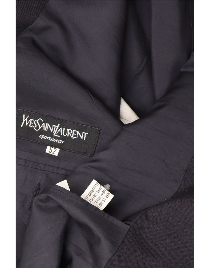 Yves Saint Laurent Ανδρικό σακάκι με 2 κουμπιά σακάκι IT 52 XL Navy Blue New Wool