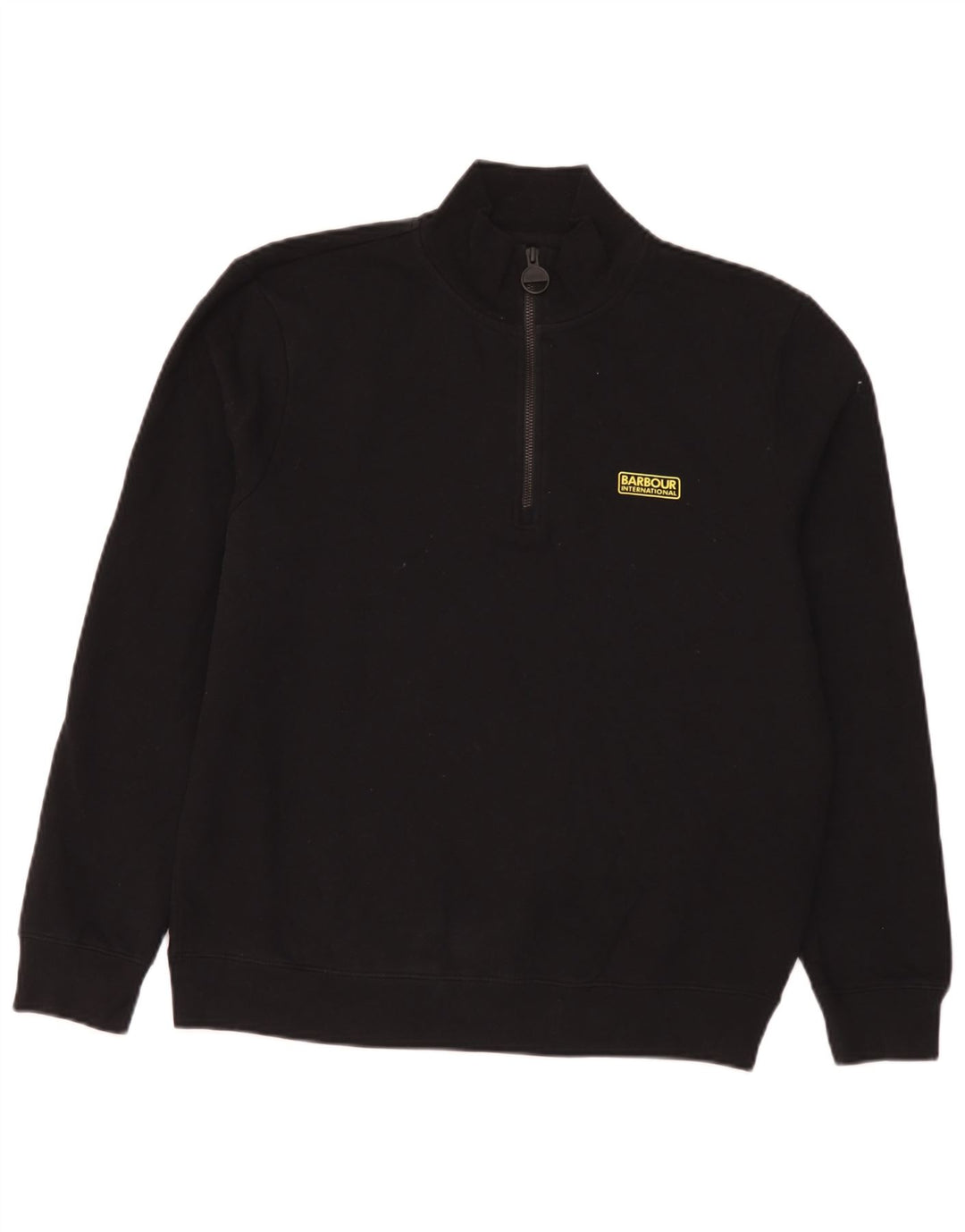 Ανδρικό φούτερ Barbour με φερμουάρ Jumper XL Μαύρο βαμβακερό