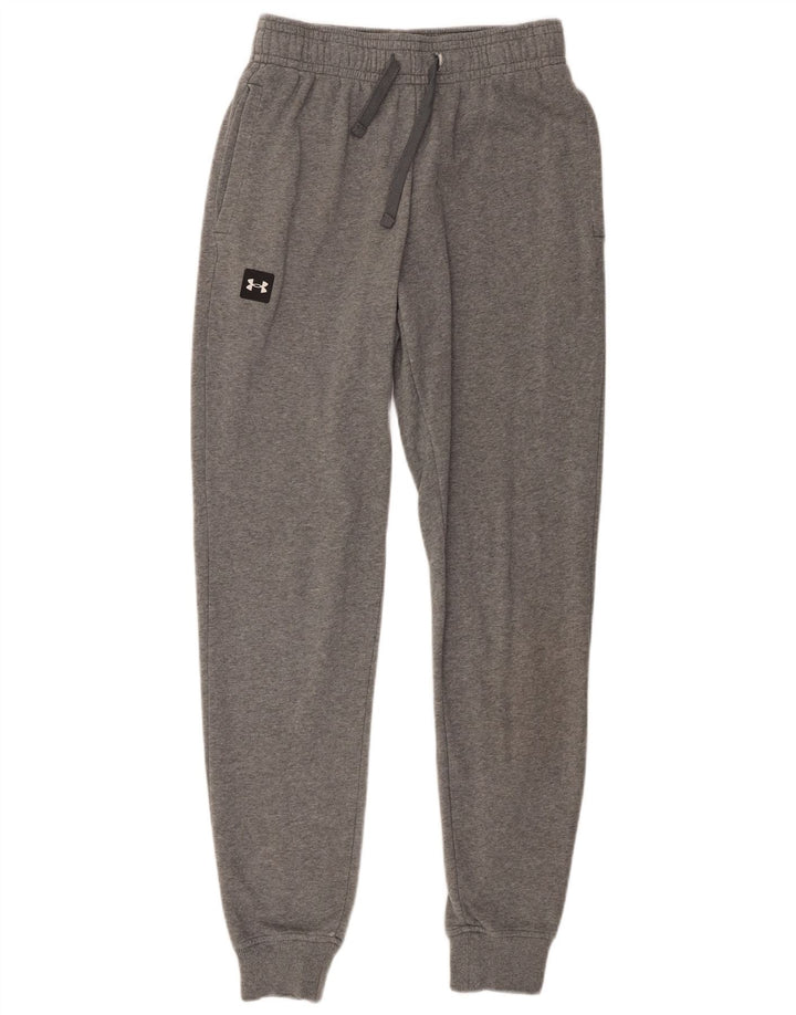 Under Armour Ανδρική αθλητική φόρμα Παντελόνι Joggers Μικρό/Μεσαίο Γκρι Βαμβακερό
