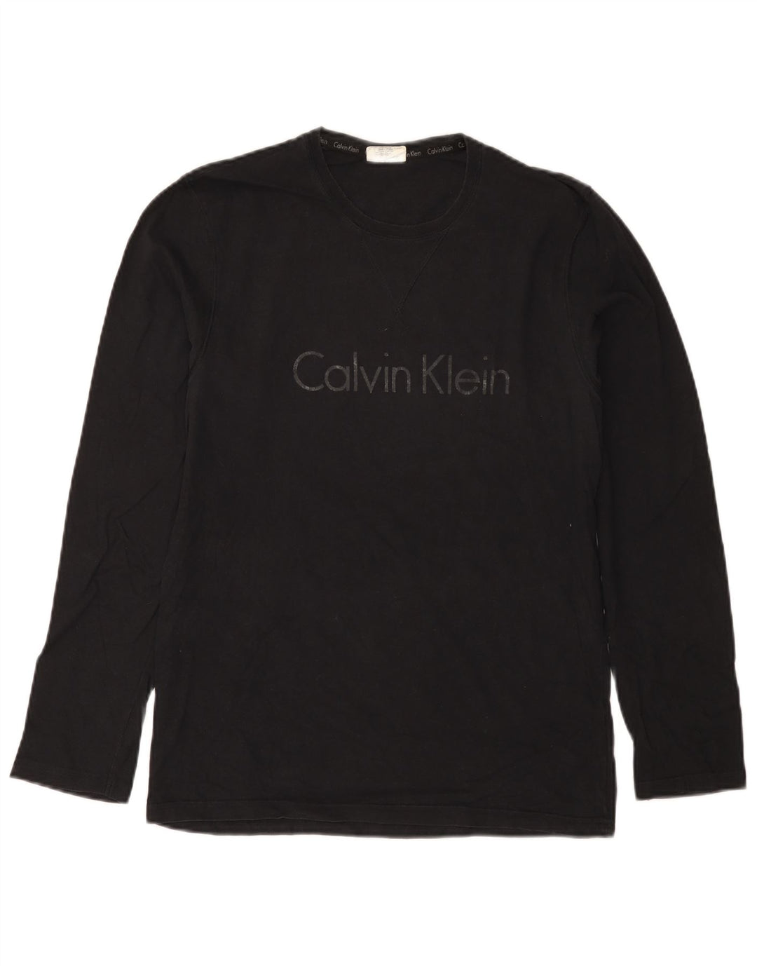 Calvin Klein Ανδρικό γραφικό μακρυμάνικο τοπ Μαύρο