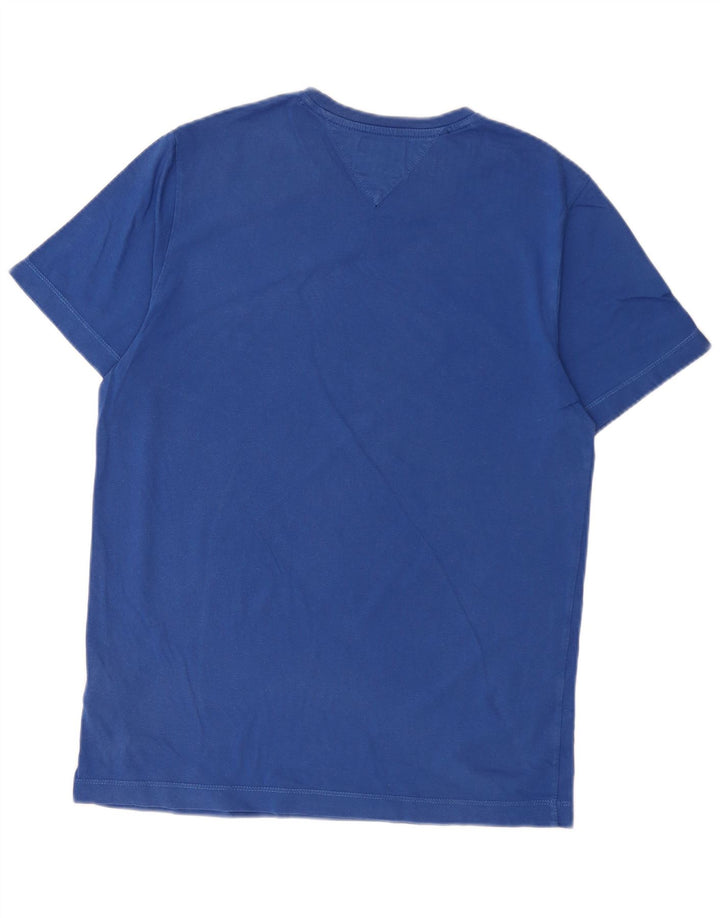 Ανδρικό T-Shirt Tommy Hilfiger Top από μεσαίο μπλε βαμβακερό