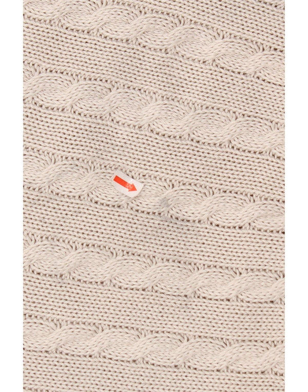 Γυναικείο πουλόβερ με λαιμόκοψη VINTAGE UK 14 Medium Grey Fair Isle Cotton