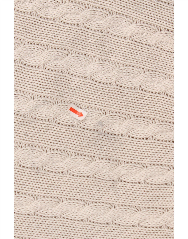 Γυναικείο πουλόβερ με λαιμόκοψη VINTAGE UK 14 Medium Grey Fair Isle Cotton