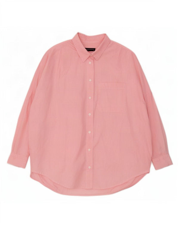 French Connection Γυναικείο πουκάμισο 3/4 μανίκι UK 10 Small Pink Pinstripe
