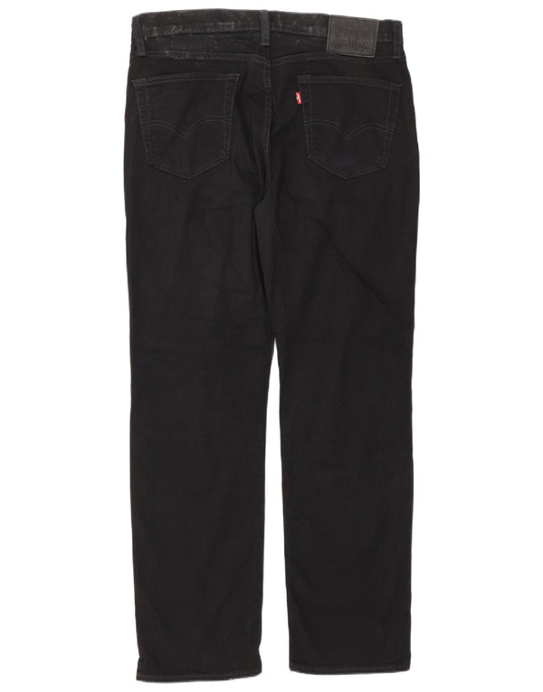 Levi's Mens 514 Straight Jeans W34 L32 Μαύρο βαμβακερό