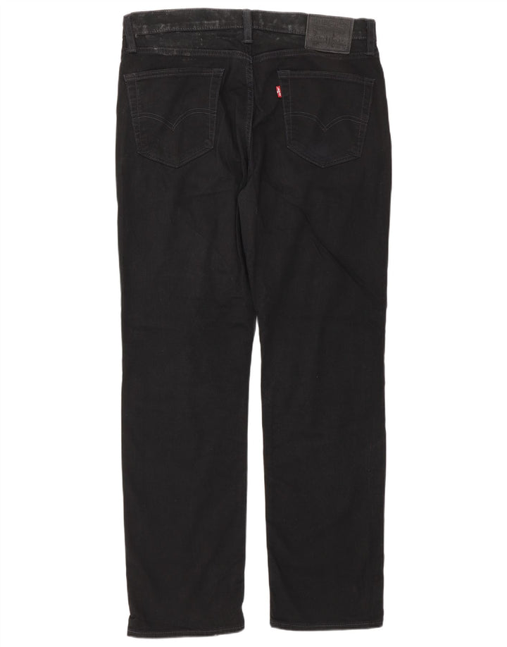 Levi's Mens 514 Straight Jeans W34 L32 Μαύρο βαμβακερό