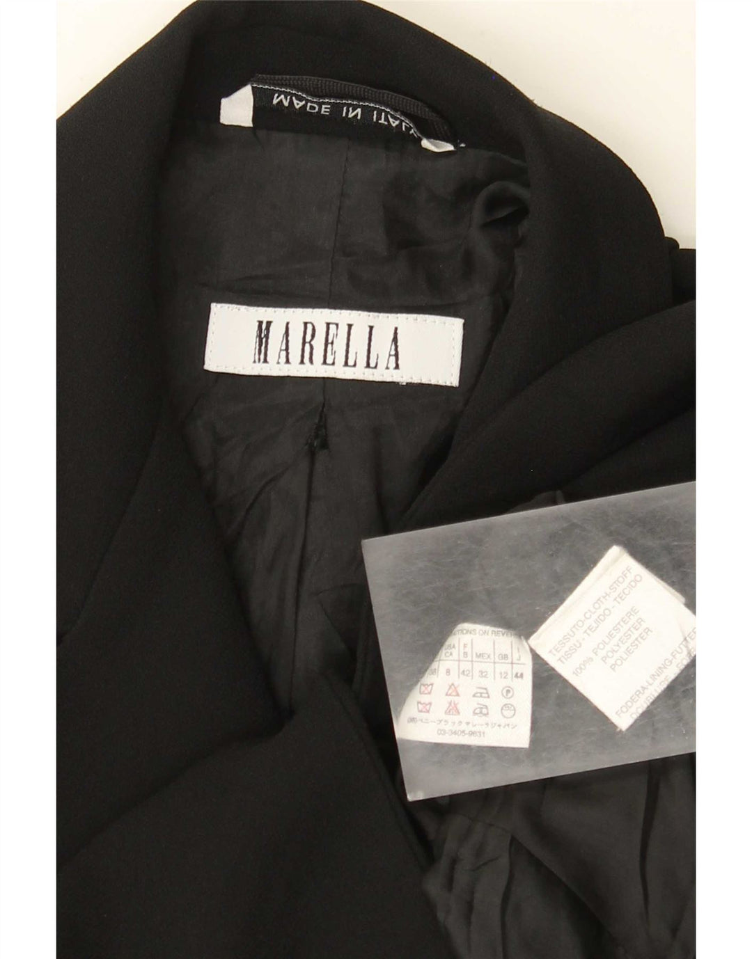 Marella Γυναικείο μπουφάν Bolero UK 12 Μεσαίου Μαύρου Πολυεστέρα