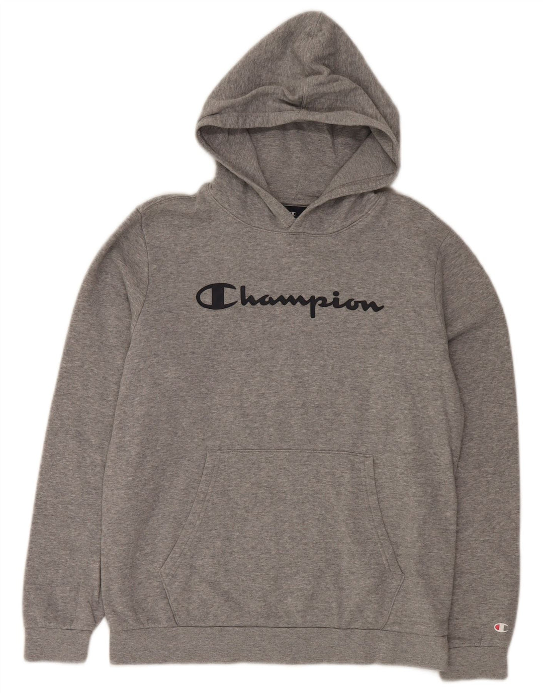 Champion Boys Graphic Hoodie Jumper 15-16 ετών 2XL Grey Flecked