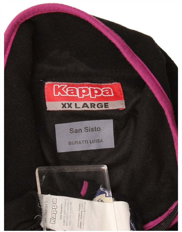 Kappa Γυναικείο Fleece Jacket UK 20 2XL Μαύρο Πολυεστέρας