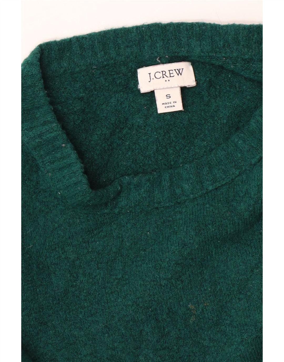 J. CREW Womens Crew Neck Jumper Sweater UK 10 Small Green Vintage J. Crew and Second-Hand J. Crew from Messina Hembry 