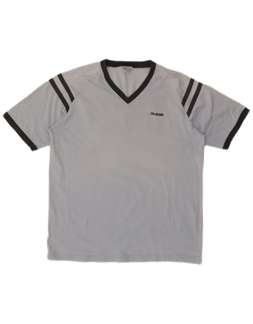 CALVIN KLEIN JEANS Ανδρικό γραφικό T-Shirt Top Large Blue